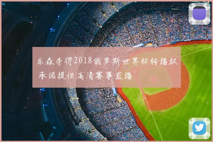 东森夺得2018俄罗斯世界杯转播权 承诺提供高清赛事直播
